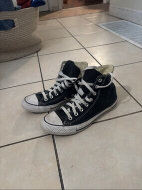 Converse Black and White High Top Sneakers